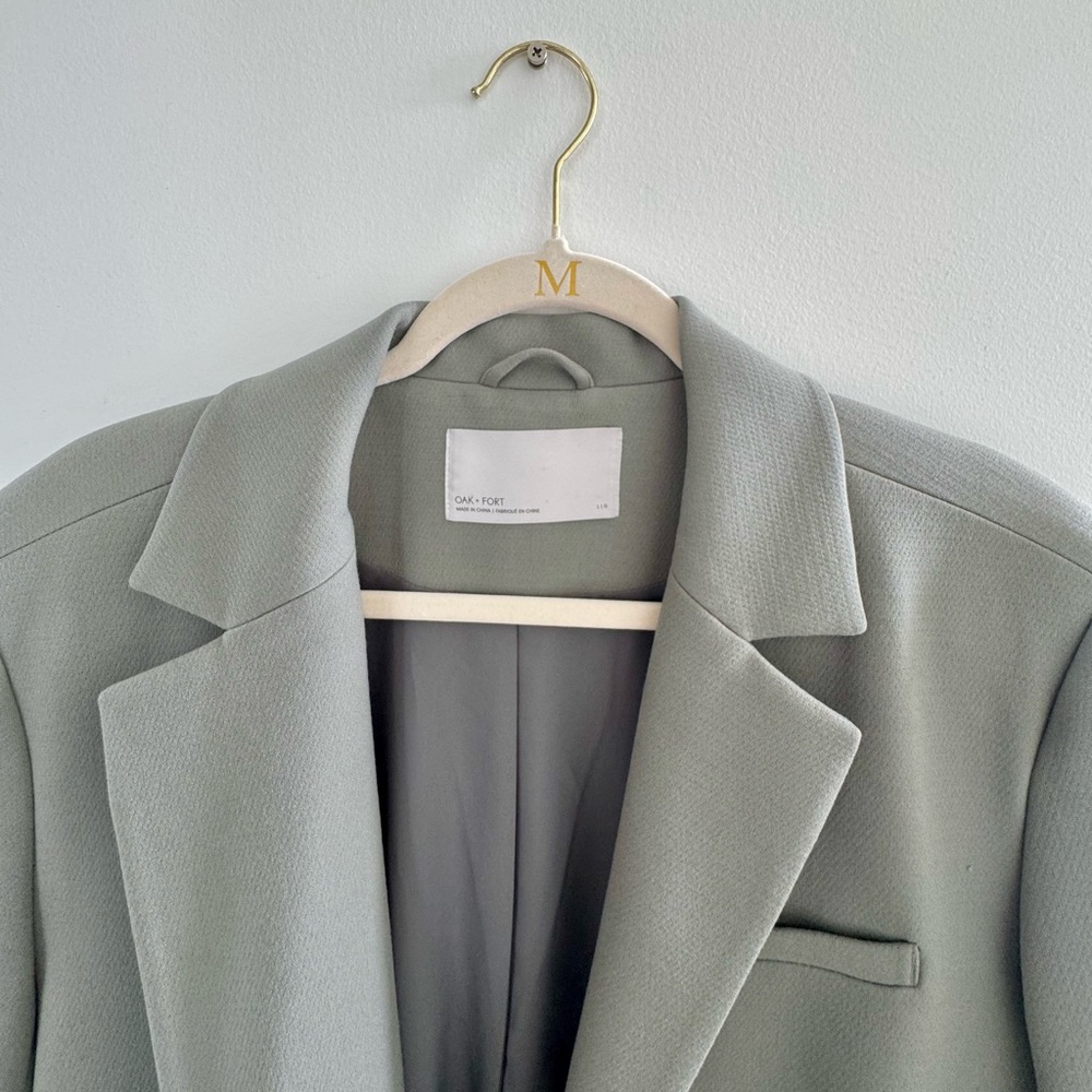 NWOT Oak + Fort Sage Green Blazer SIZE L